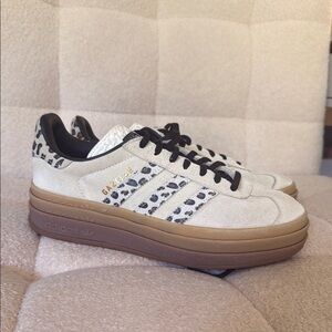 Adidas Cream and Brown Sneakers with Chunky Sole